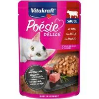 Alimento de Ternera para Gato Vitakraft Poesie, sobre 85 G