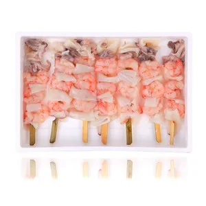 Delfín Brocheta de Gambón y Calamar, 1 Unidad. 70 UD