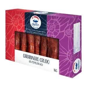 Delfín Carabinero 30 / 40, Crudo y Ultracongelado Delfín 1 Kg (p.n.) 1000 G