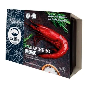 Delfín Carabinero (4 / 6) Crudo del Atlántico 450 G.