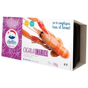 Delfín Cigala 8 / 12, Cruda y Ultracongelada 700 G (p.n.e).