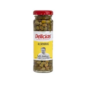 Delicias Alcaparras en Vinagre de Vino de Jerez Delicias Frasco de 65 G.