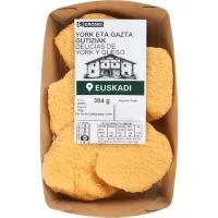 Delicias de Jamón-queso Eroski, Bandeja Aprox. 350 G