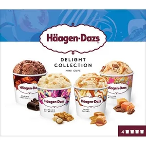 Delight Collection Tarrinas de Helado Distintas Variedades 4 Unidades Haagen-dazs
