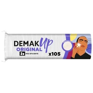 Demak UP Original Algodones (discos Redondos) Desmaquillantes Multiusos 105 Uds.