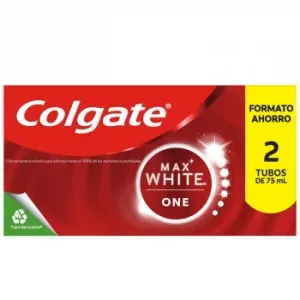 Dentífrico Blanqueadora Max White One Colgate Pack de 2 Unidades de 75 Ml.