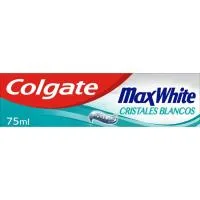 Dentífrico Cristales Blancos Colgate Max White, Tubo 75 Ml