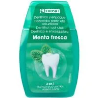 Dentífrico-elixir 2en1 Menta Fresca Eroski, Bote 100 Ml