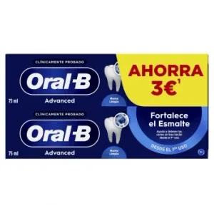 Dentífrico Fortalece el Esmalte Advanced Oral-b Pack 2 Unidades 75 Ml.