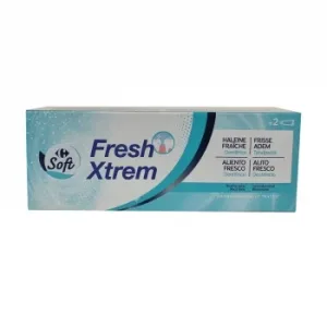 Dentífrico Frescor Extremo Soft Carrefour Pack de 2 Unidades de 75 Ml.