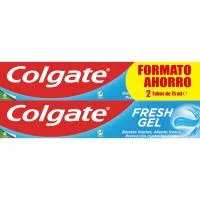 Dentífrico Gel Azul Colgate, Pack 2x75 Ml