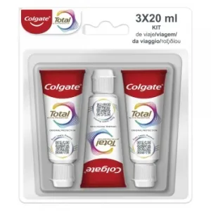 Dentífrico Original Total Prevención Colgate Pack 3 Unidades 20 Ml.