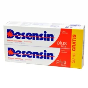 Dentífrico Plus Flúor Desensin Pack de 2 Unidades de 125 G.