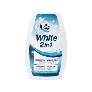 Dentífrico White 2in1 Soft Carrefour 100 Ml.