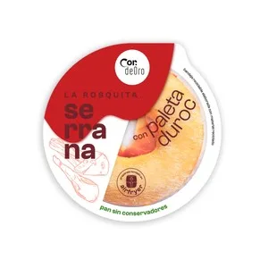 Deoro Rosquita Serrana Rellena de Paleta Curada, Fiambre de Bacon, Queso Fundido y Salsa de Tomate Deoro 205 G.