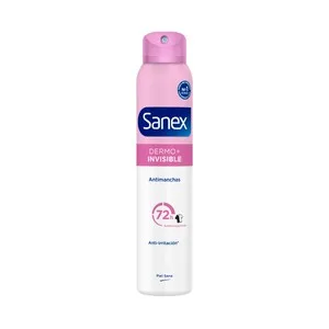 Sanex Dermo+ Invisible Desodorante en Spray para Mujer, Antitranspirante 72 Horas 200 Ml.