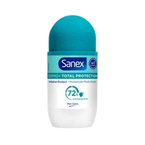 Sanex Dermo+ Total Protection Desodorante Roll On para Mujer Antitranspirante hasta 72 Horas 50 Ml.