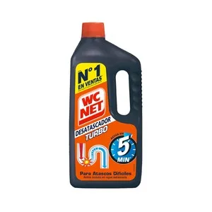 WC NET Desatascador de Tuberías Profesional Turbo 1 L. 1000 ML