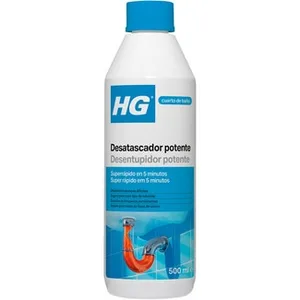 Desatascador Potente Líquido para Cañerías y Tuberías de Metal o Plástico HG