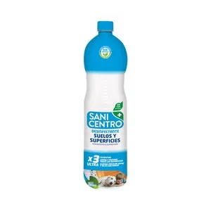 Sanicentro Desinfectante de Suelos y Superficies sin Lejía y con Ph Neutro 1.5 . 1500 ML