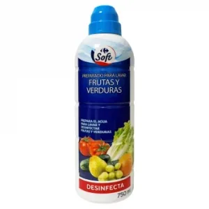 Desinfectante para Lavar Frutas y Verduras Carrefour Soft 750 Ml.