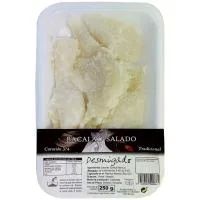 Desmigado de Bacalao Salado 3/4 Curación, Bandeja 250 G