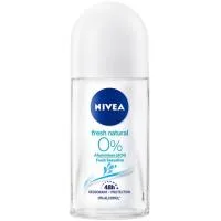 Desodorante 0% Aluminio Nivea Fresh Natural, Roll On 50 Ml