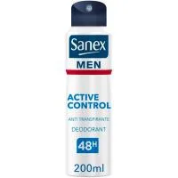 Desodorante Active Control Sanex Men, Spray 200 Ml