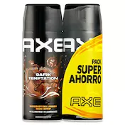 Desodorante Dark Temptation Pack 2 Axe 300 Ml