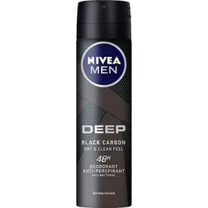 Desodorante Deep Black Carbon Dry & Clean Feel Anti-bacteriano 48 H Nivea MEN