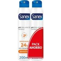 Desodorante Dermo Sensitive en Spray Sanex, Pack 2x200 Ml