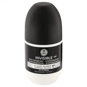 Desodorante en Roll-ron Antitranspirante Invisible Men Carrefour 50 Ml.