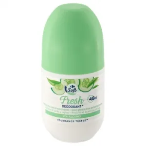 Desodorante en Roll-ron Perfume Té Verde y Pepino Soft Carrefour 50 Ml.