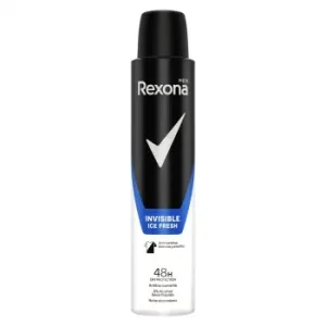 Desodorante en Spray Antitranspirante Invisible Ice Fresh Men Rexona 200 Ml.