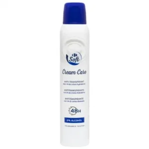 Desodorante en Spray Cream Care Soft Carrefour 200 Ml.