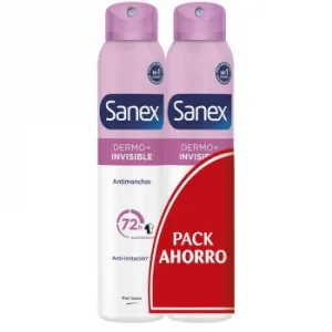 Desodorante en Spray Dermo Invisible Sanex Pack de 2 Unidades de 200 Ml.