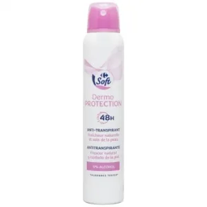 Desodorante en Spray Dermo Protección Soft Carrefour 200 Ml.