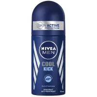 Desodorante para Hombre Aqualcool Nivea, Roll On 50 Ml