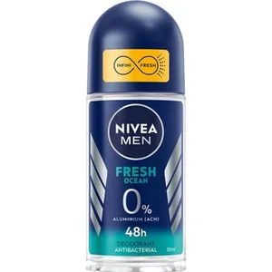Desodorante Roll-on Antibacteriano Fresh Ocean 48h 0% Aluminio Nivea MEN