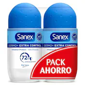 Desodorante Roll-on Dermo Extra Control Pack 2 Sanex 100 Ml