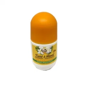 Desodorante Roll-on Flor de Tiaré y Monoi Soft Carrefour 50 Ml.