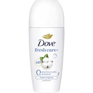Desodorante Roll-on Fresh Care+ Original Anti-transpirante 48h 0% Sales de Aluminio 0% Alcohol Dove