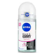 Desodorante Roll-on Invisible Black & White Nivea 50 Ml