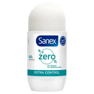Desodorante Roll-on Zero% Extra Control Sanex 50 Ml.