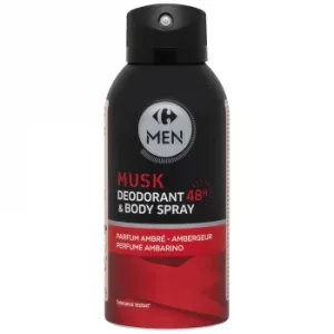 Desodorante Spray Musk Perfume Ambarino Men Carrefour 150 Ml.