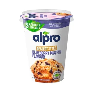 Alpro Dessert Style Especialidad de Soja con Arándanos y Sabor a Magdalena 400 G.