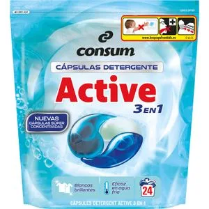 Detergente Cápsulas Active 24 Lv