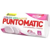 Detergente Color en Pastilla Puntomatic, Paquete 8 Uds