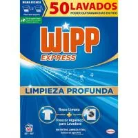 Detergente en Polvo Azul Wipp, Maleta 50 Dosis