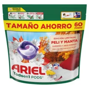 Detergente en Cápsulas Gardenia y Arce Dorado Ariel 60 Lavados.